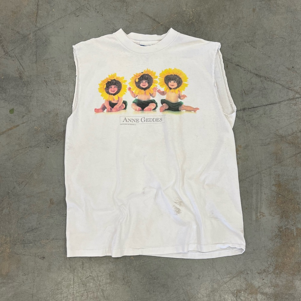 Vintage Anne Geddis Sunflower Babies Tee